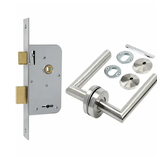 Cerradura de seguridad con picaporte acero INOXIDABLE