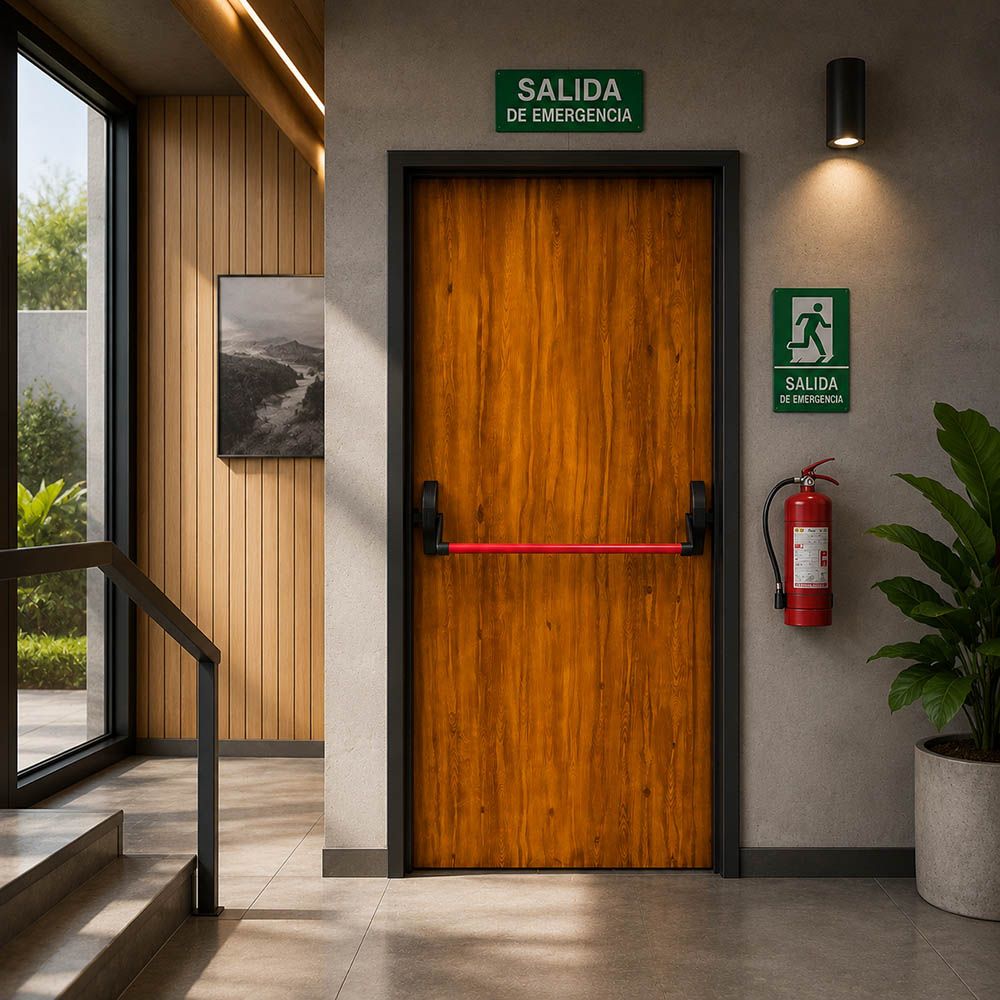 Puertas Cortafuego Simple R60 (c20) simil madera - Imagen 2